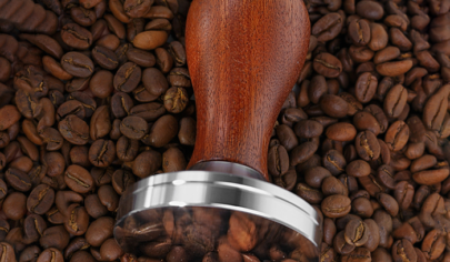 فشرده ساز قهوه اسپرسو به همراه دانه قهوه اسپرسو